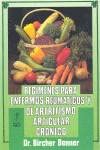 regimenes para enfermos reumaticos y de artritismo articular