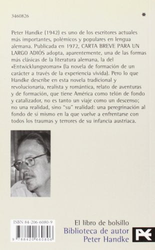 carta breve para un largo adiós (el libro de bolsillo - bibliotecas de autor - biblioteca handke)
