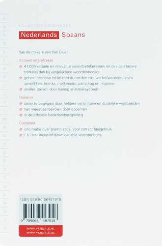 Van Dale Pocketwoordenboek Nederlands-Spaans (Van Dale pockets)