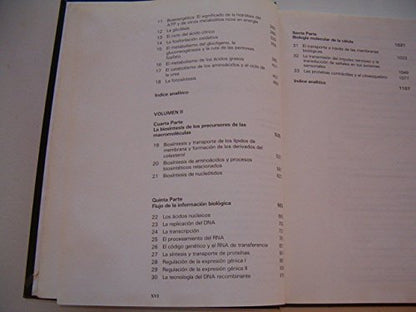 Bioquimica. volumenes I y II