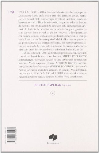 Hiltzera Kondenatua/ Ai Ama/ Txirrits-Festa/ Txorradak Besteik (Bertso Paperak)
