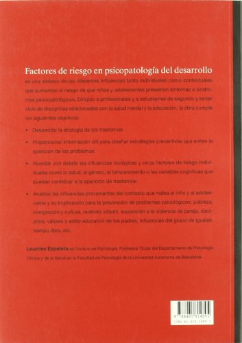 factores de riesgo en psicopatología del desarrollo