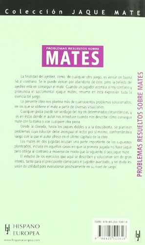 Problemas resueltos sobre mates (Jaque mate)