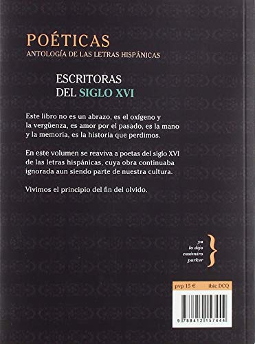 Poéticas Siglo XVI: ANTOLOGÍA DE MUJERES DEL SIGLO XVI: 7 (Ha)