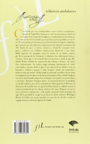 obras poeticas de agustin de tejada paez (sin coleccion)