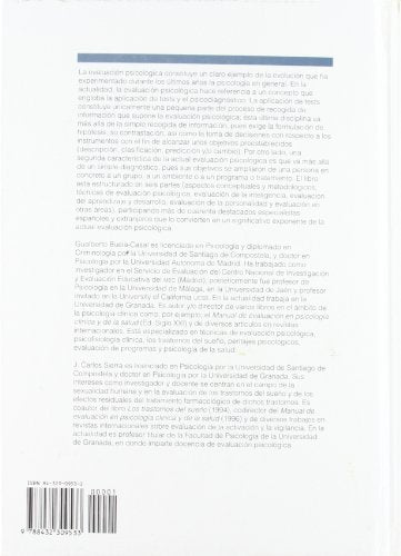Manual de evaluación psicológica: Fundamentos, técnicas y aplicaciones (PSICOLOGIA Y PSICOANALISIS)