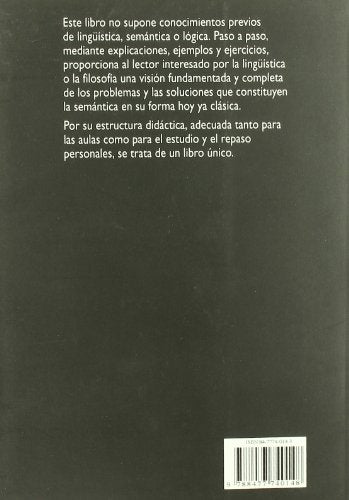 curso de semántica: 1 (lingüística y conocimiento)