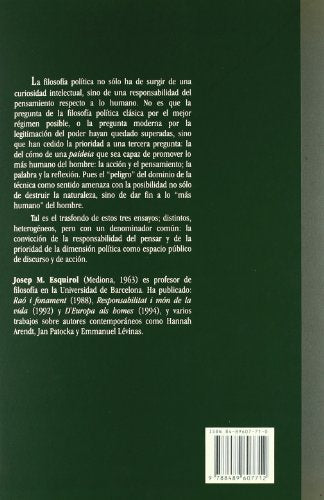 Tres ensayos de filosofía política