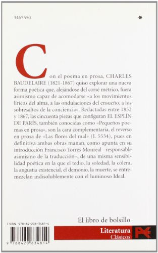 El esplín de París: Pequeños poemas en prosa (El Libro De Bolsillo - Literatura)