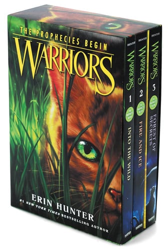warriors box set: volumes 1 to 3: into the wild, fire and ice, forest of secrets (warriors: the prophecies begin) [paperback] [mar 17, 2015] hunter, erin
