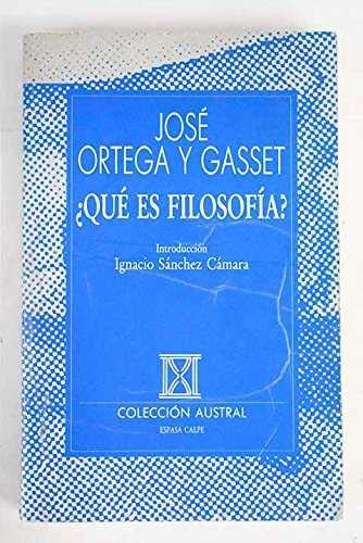 QUE ES FILOSOFIA (SIN COLECCION)