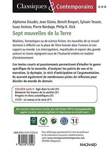 Sept nouvelles de la Terre: Quand la littérature éveille les consciences