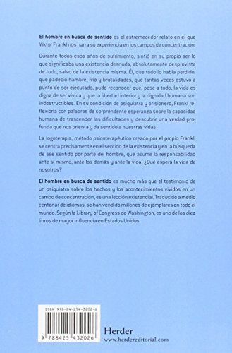 el hombre en busca de sentido (fuera de colección)
