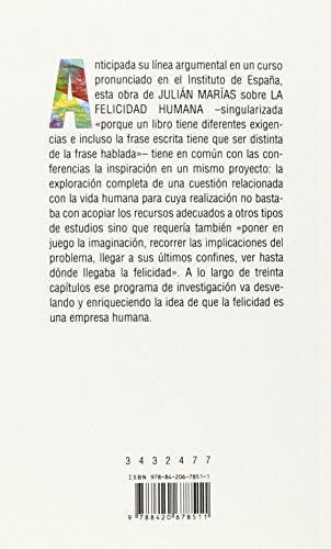 la felicidad humana (libros singulares (ls))