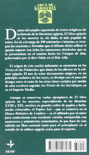 el libro egipcio de los muertos, arca de sabiduría