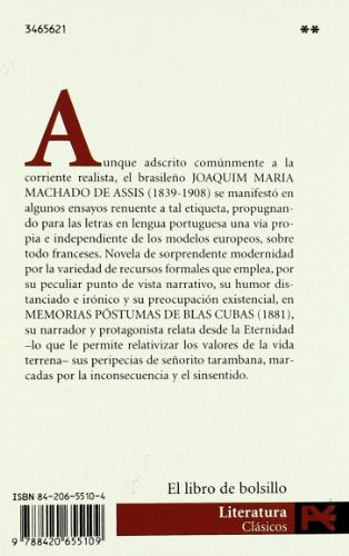 memorias póstumas de blas cubas (el libro de bolsillo - literatura)