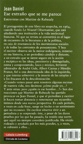 ese extraño que se me parece: entrevistas con martine de rabaudy (biografías y memorias)