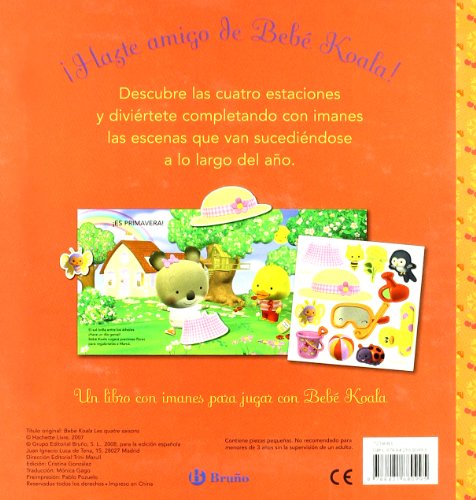 las cuatro estaciones: libro-imanes (castellano - a partir de 3 años - personajes)