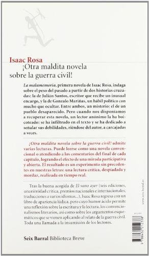¡otra maldita novela sobre la guerra civil! (biblioteca breve)