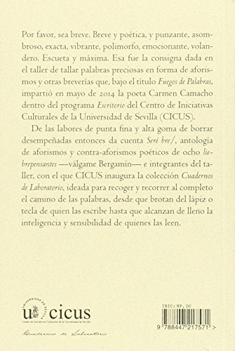 seré bre: aforismos poéticos y otras breverías: 139 (literatura)
