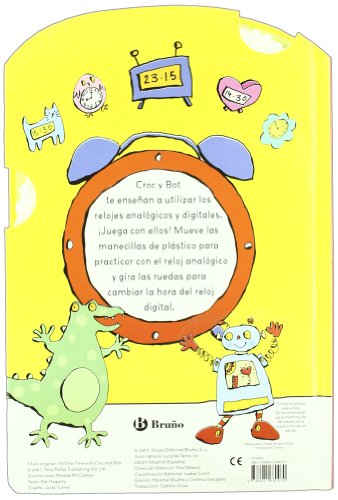 ¿Qué hora es?: Juega y aprende con Croc y Bot (Castellano - A Partir De 3 Años - Manipulativos (Libros Para Tocar, Jugar Y Pintar), Pop-Ups - Otros Libros)