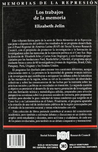 los trabajos de la memoria: 1 (memorias de la represión)