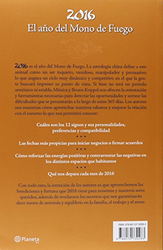 2016. el ano del mono de fuego