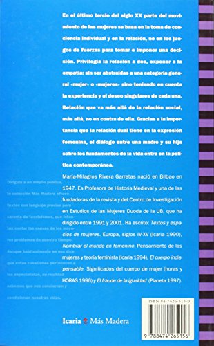 Mujeres en relación: Feminismo 1970-2000: 26 (Más Madera)