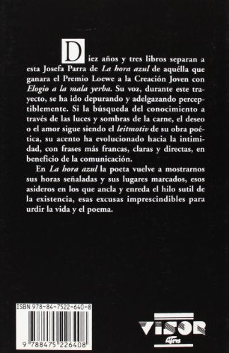 La hora azul: 640 (Visor de Poesía)