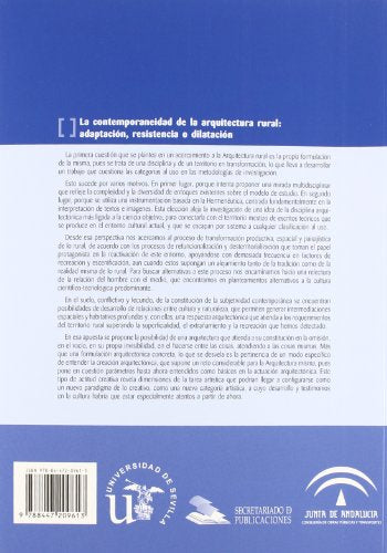 La contemporaneidad de la arquitectura rural: adaptación, resistencia o dilatación.: 22 (Colección Kora)
