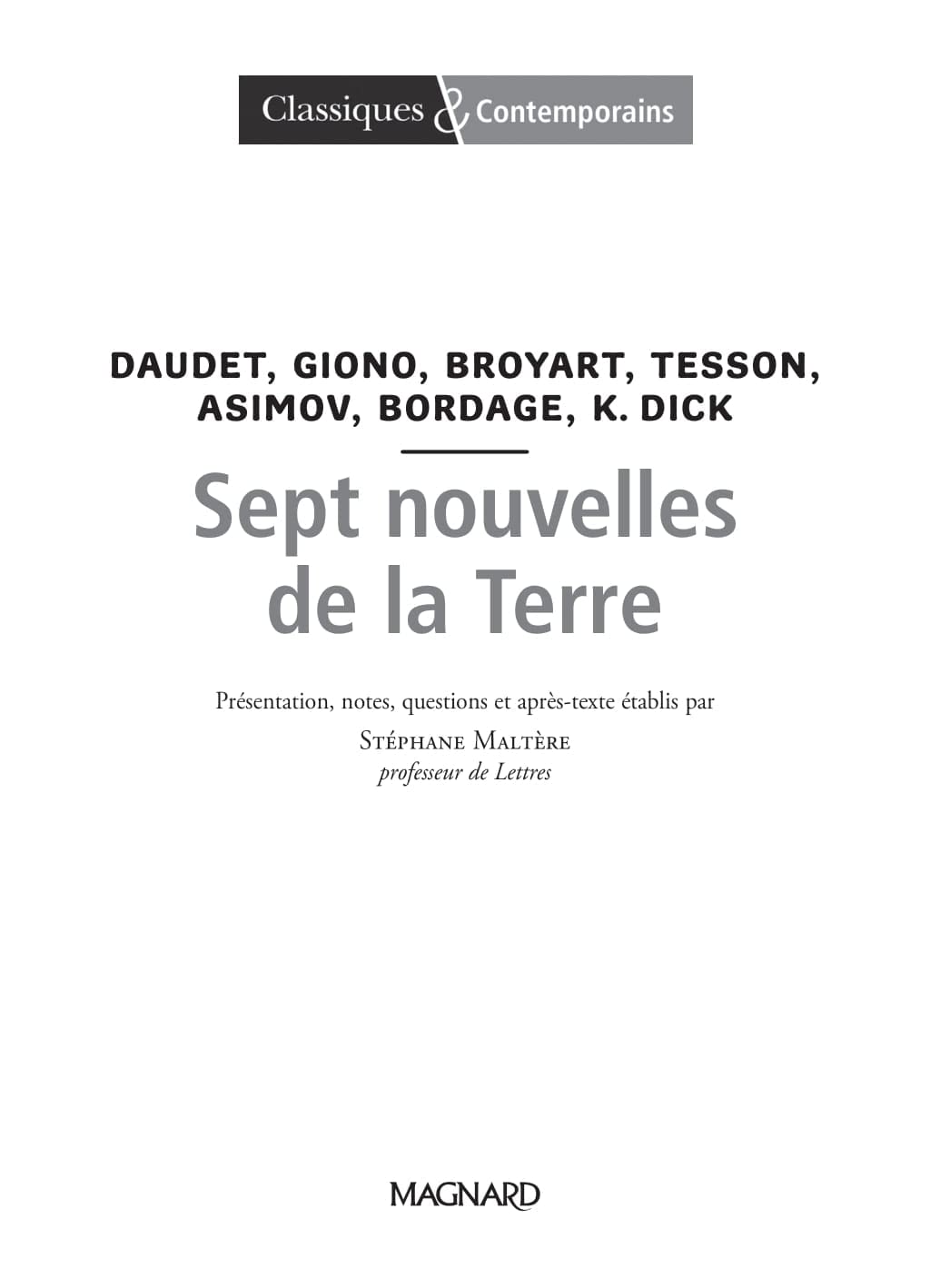 sept nouvelles de la terre: quand la littérature éveille les consciences