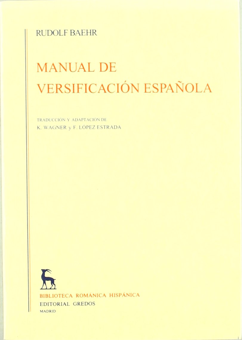 manual versificacion española: 025 (varios gredos)