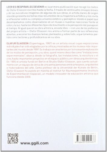 leer es respirar, es devenir. escritos de olafur eliasson (monografias)