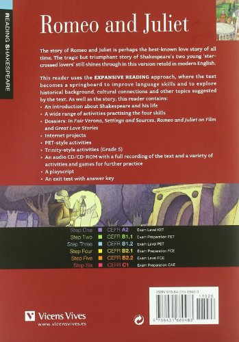 romeo and juliet+cd-rom (reading shakespeare) (black cat. reading and training) - 9788431689483