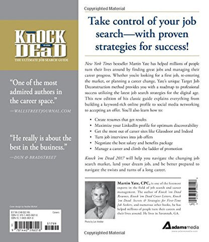 Knock 'em Dead 2017: The Ultimate Job Search Guide
