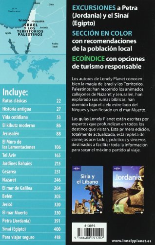 Israel y los territorios palestinos 1 (Guías de País Lonely Planet)