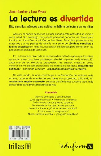 la lectura es divertida. diez métodos para cultivar el hábito de lectura en los niños