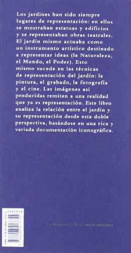 El jardín y la representación: Pintura, cine y fotografía: 28 (La Biblioteca Azul serie mínima)