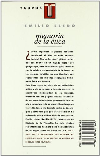 Memoria de la ética (PENSAMIENTO)