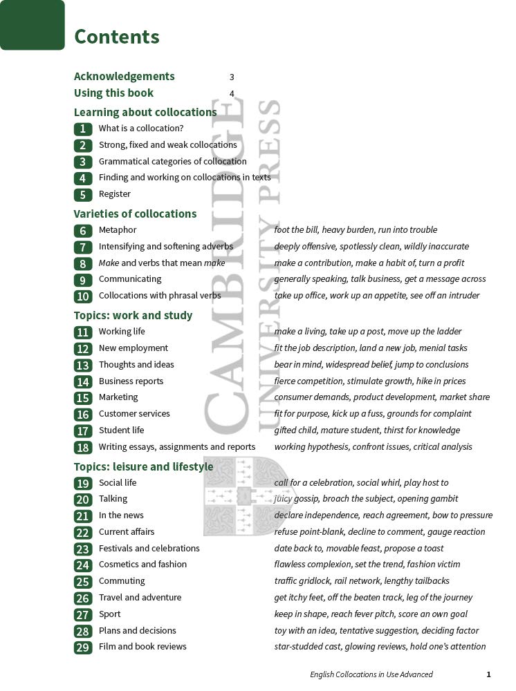 english collocations in use advanced. second edition. book with answers.