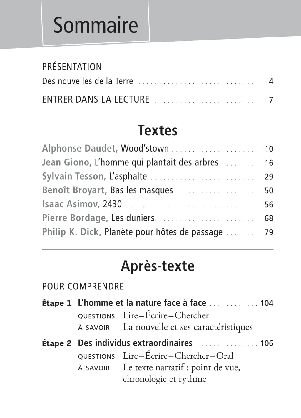 sept nouvelles de la terre: quand la littérature éveille les consciences