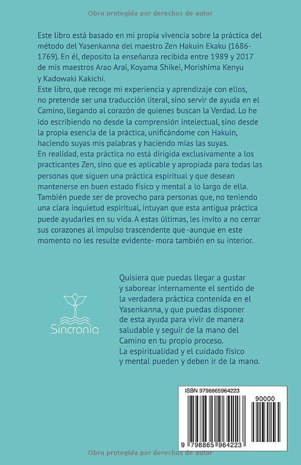 yasenkanna el arte zen para recuperar tu mejor estado: la experiencia de un maestro zen español en japón. luces de oriente para el camino (luces del camino)