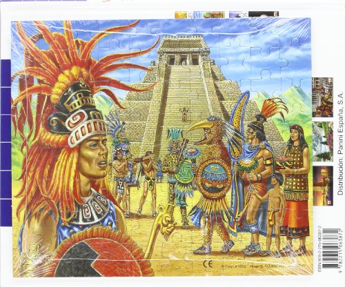 serie imagen + puzzle civilizaciones (imagen descubierta del mundo)