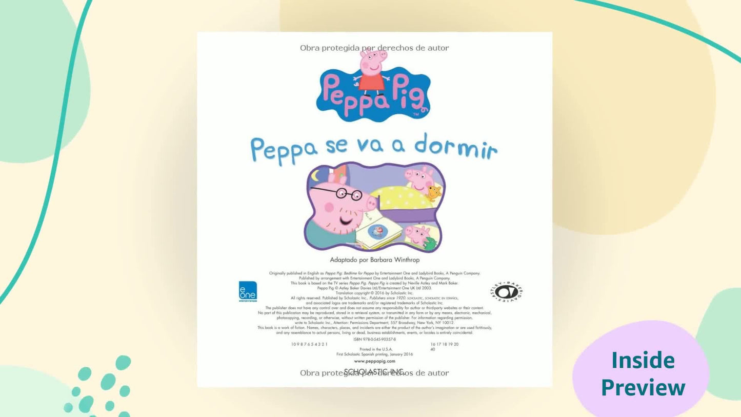 peppa pig: peppa se va a dormir (bedtime for peppa)