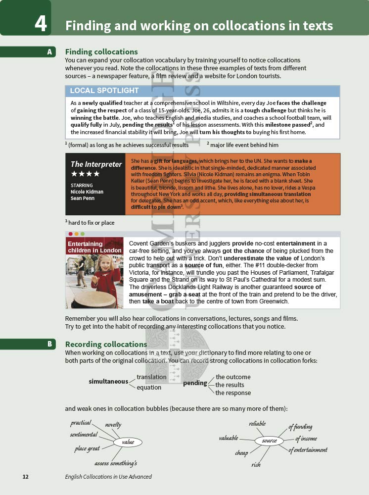 english collocations in use advanced. second edition. book with answers.
