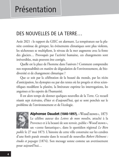 Sept nouvelles de la Terre: Quand la littérature éveille les consciences