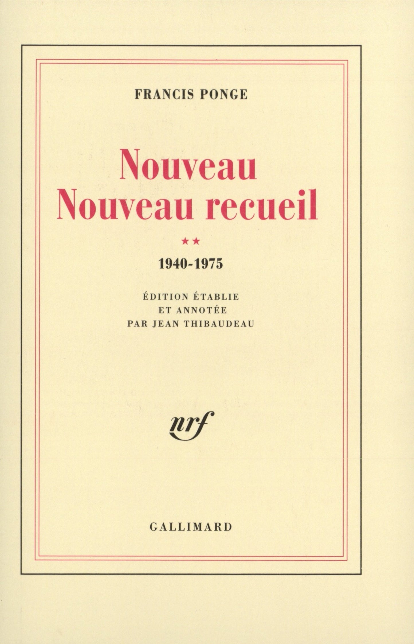 nouveau nouveau recueil: tome 2
