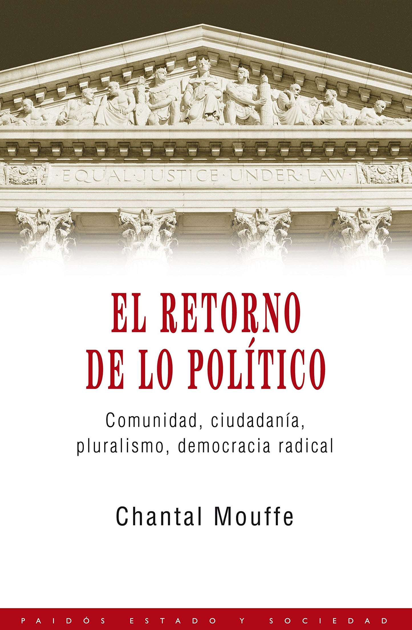 el retorno de lo político: comunidad, ciudadanía, pluralismo, democracia radical (estado y sociedad)