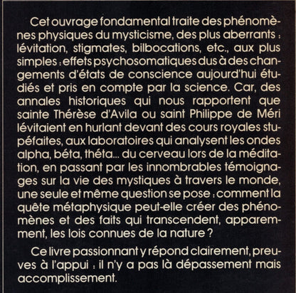 Metanoia. Phenomenes Physiques Du Mysticisme: Phénomènes physiques du mysticisme