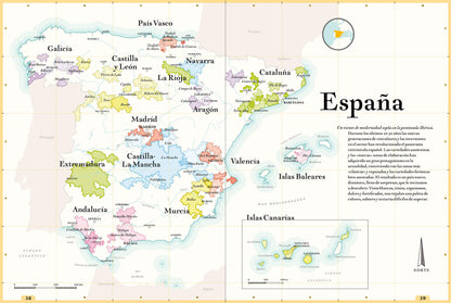 La carta de vinos, por favor: Atlas de las regiones vinícolas del mundo